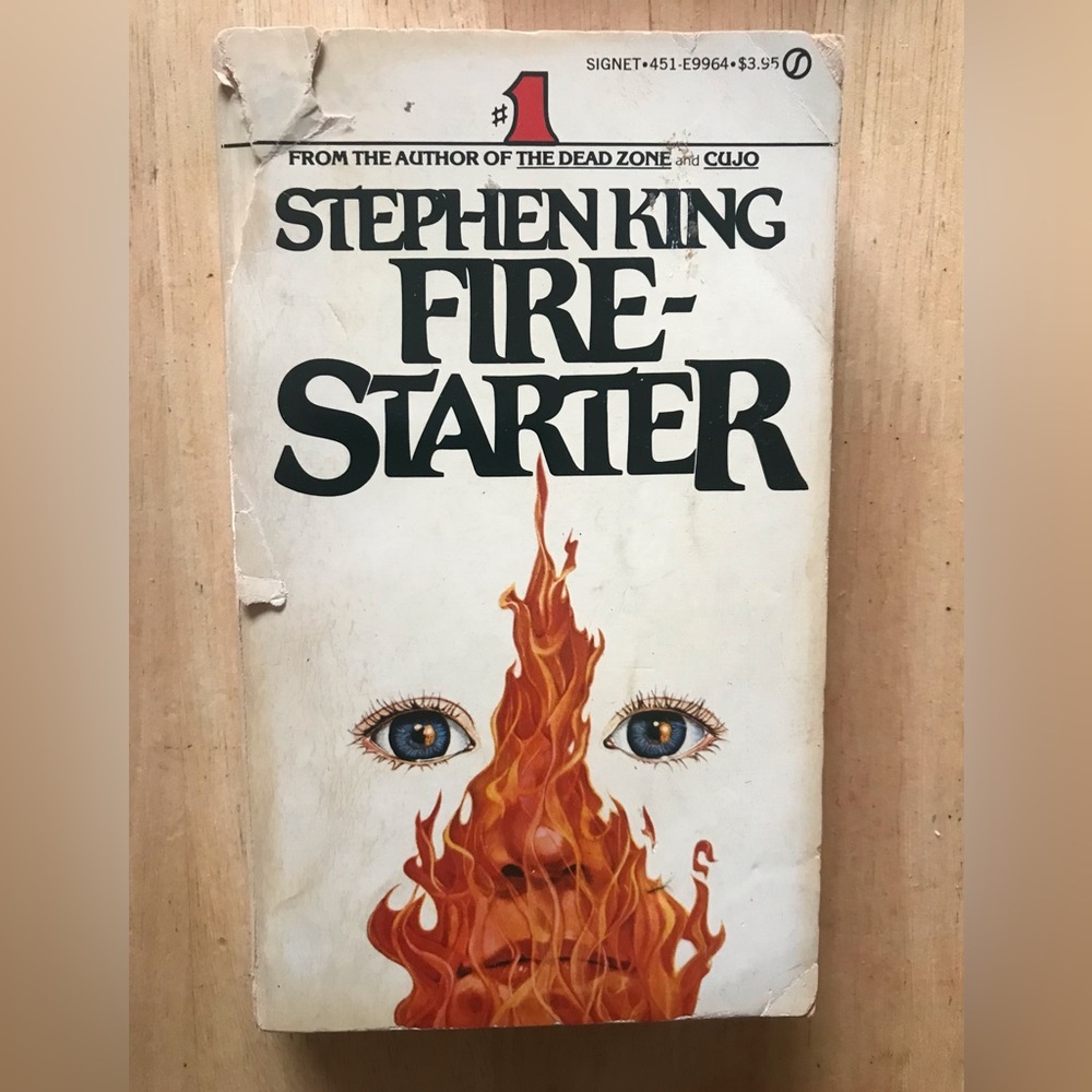 FIRESTARTER by Stephen King Signet Vintage 1981 Paperback 1st Signet Printing